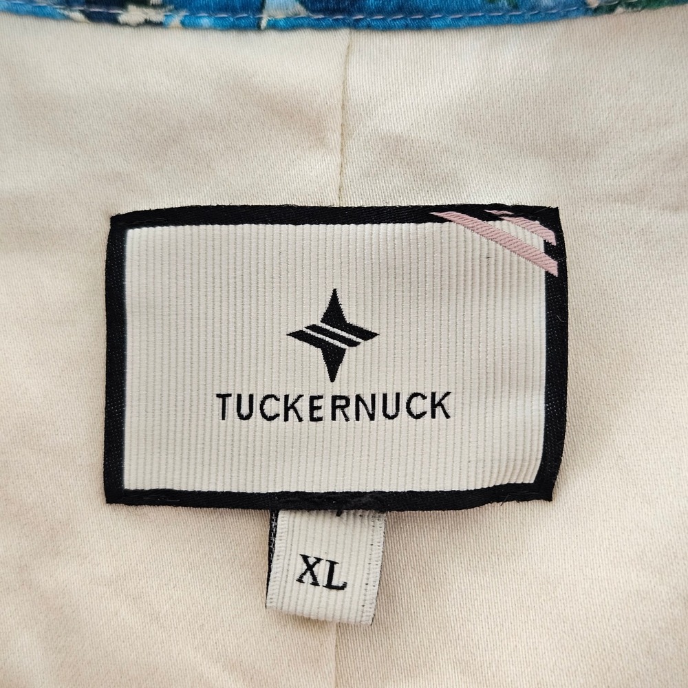 Tuckernuck Shift Dress XL Water's Edge Hydrangea Charlie Sleeveless Coastal Boho - Picture 3 of 16
